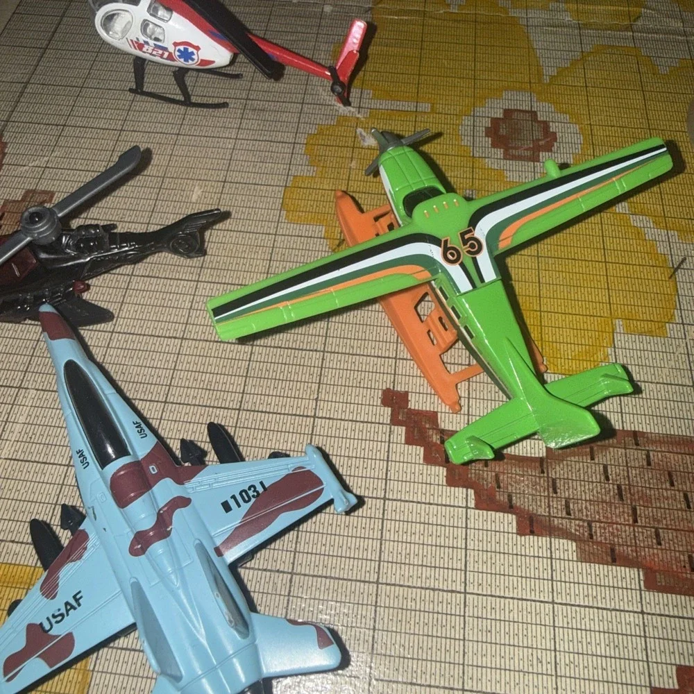 Lot Of (6) Rescue Helicopters Hot Wheels Matchbox Unmarked